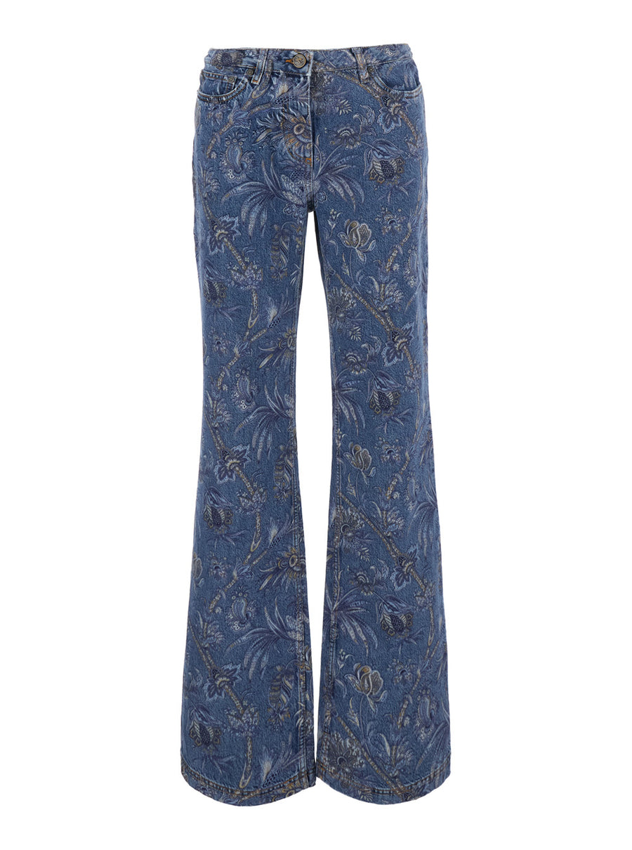 Jeans Flared Multicolour Cotton