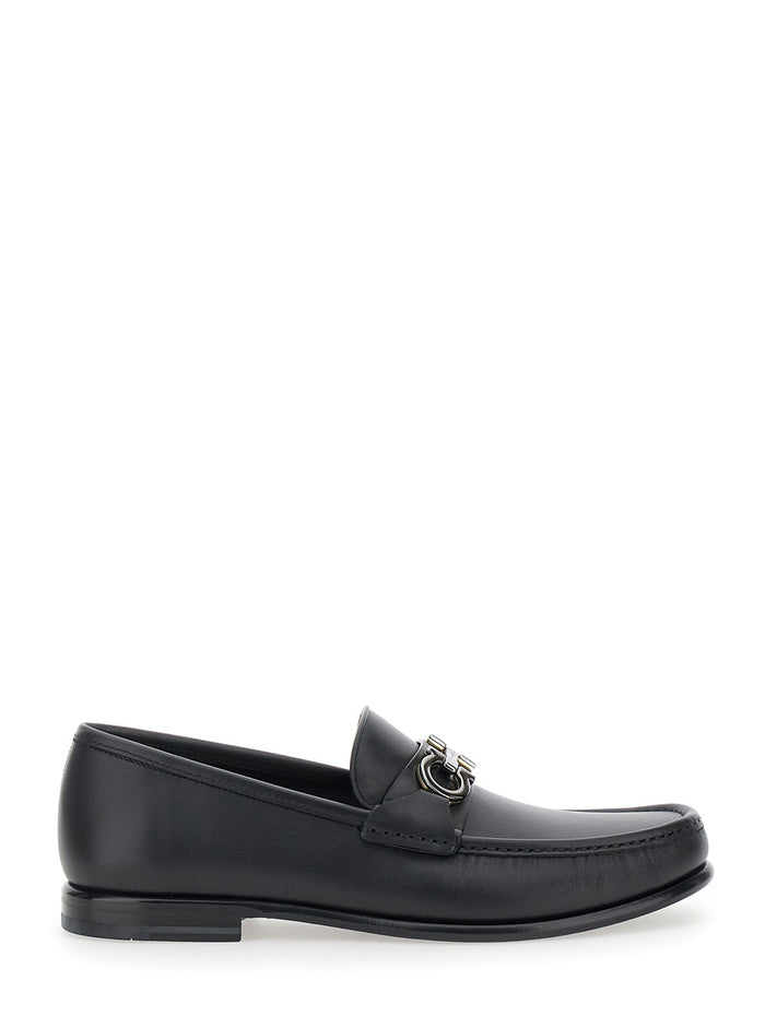 Avril Black Calf Loafers