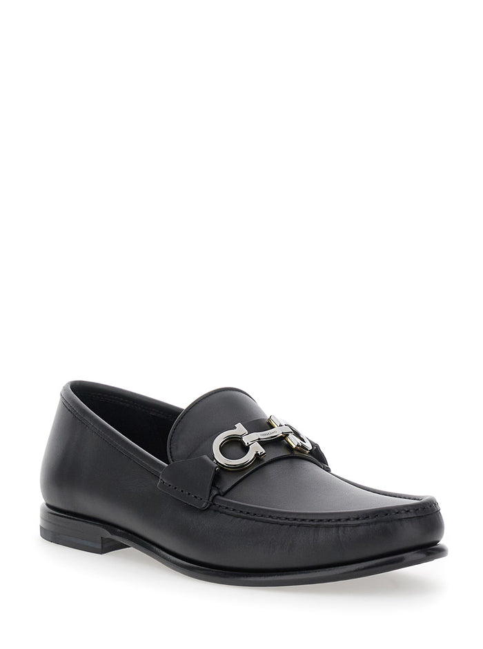Avril Black Calf Loafers