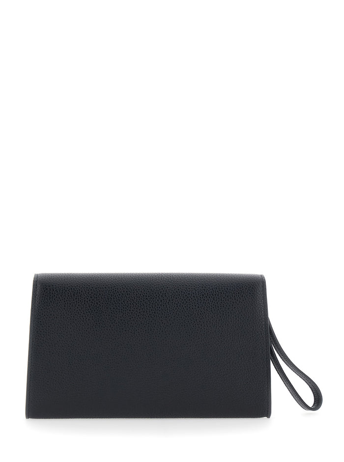 Pouch Black Calf Clutches And Pochettes