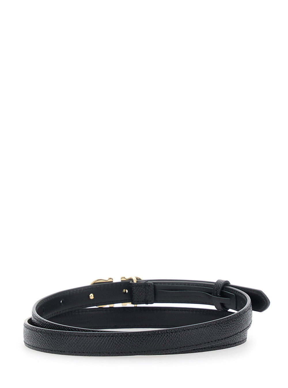 Donna H.15 Black Calf Belt