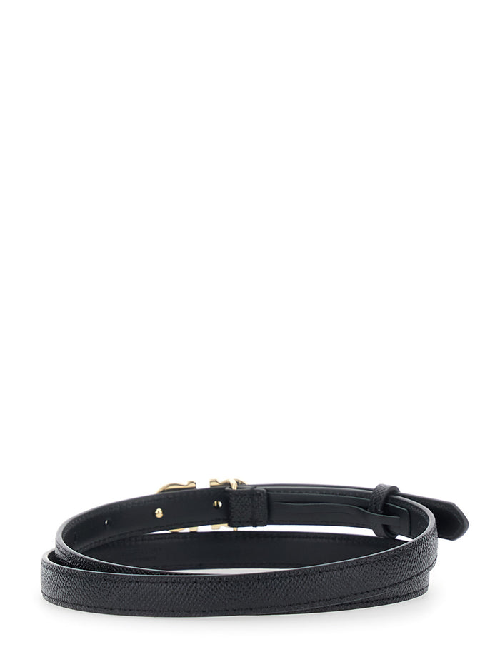 Donna H.15 Black Calf Belt