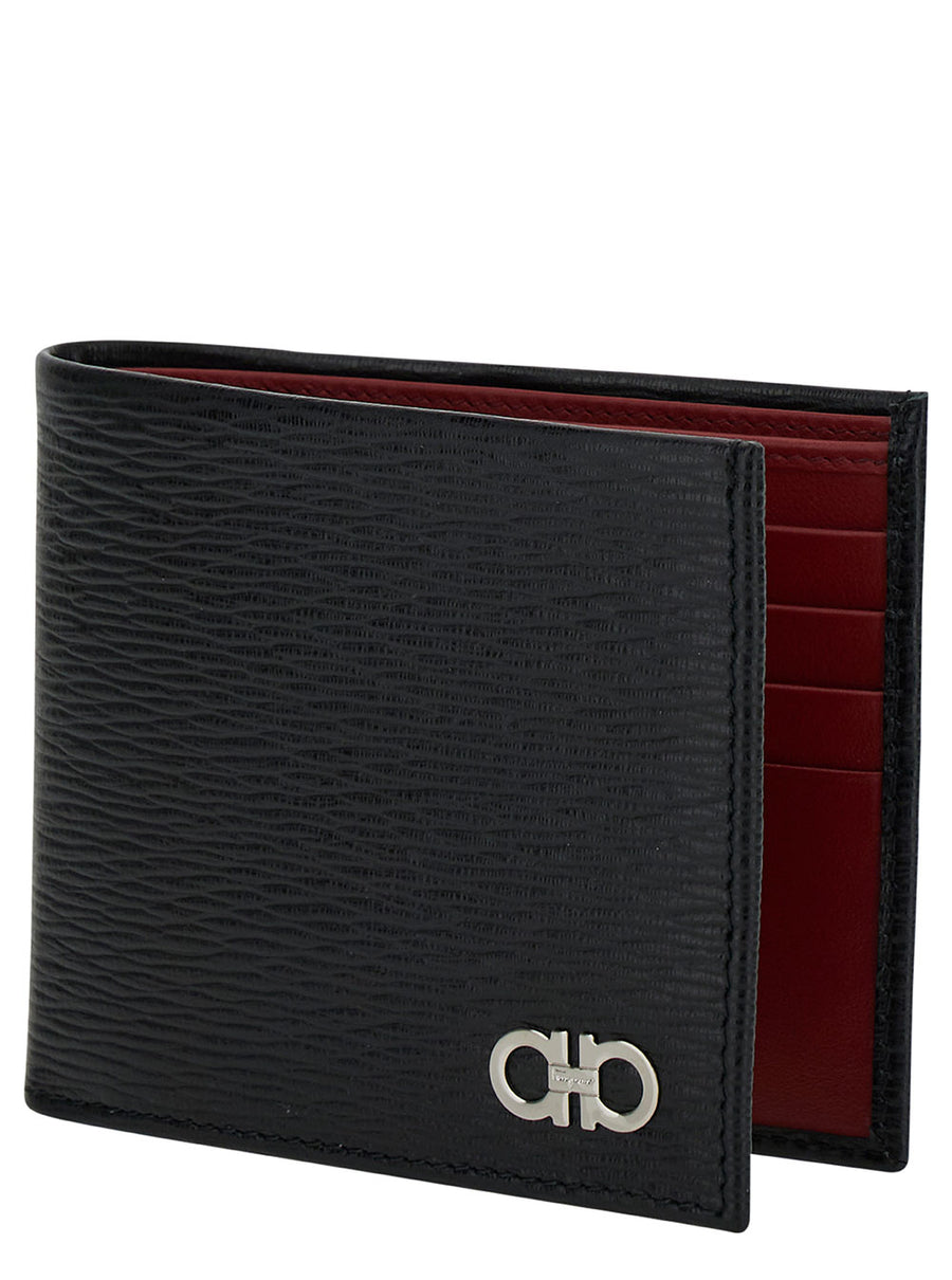 Wallet Revival Hammered Leather, Black Calf Leather