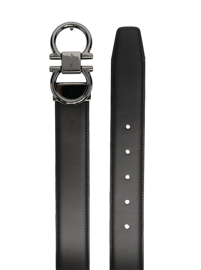 Reversibile Ad Black + Brown Calf Belt