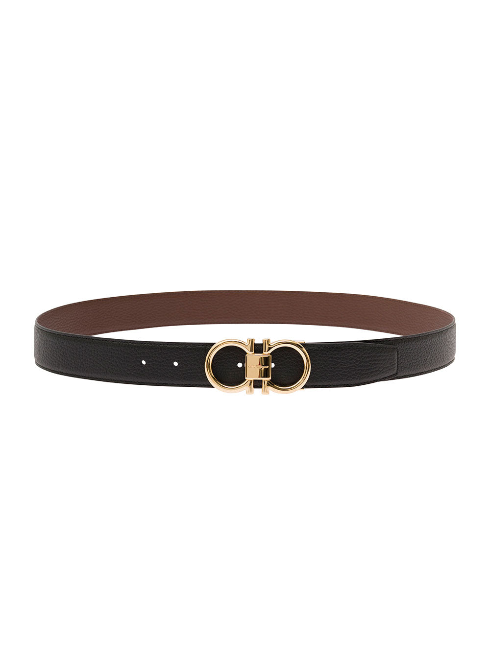 Reversibile Ad Black + Brown Calf Belt