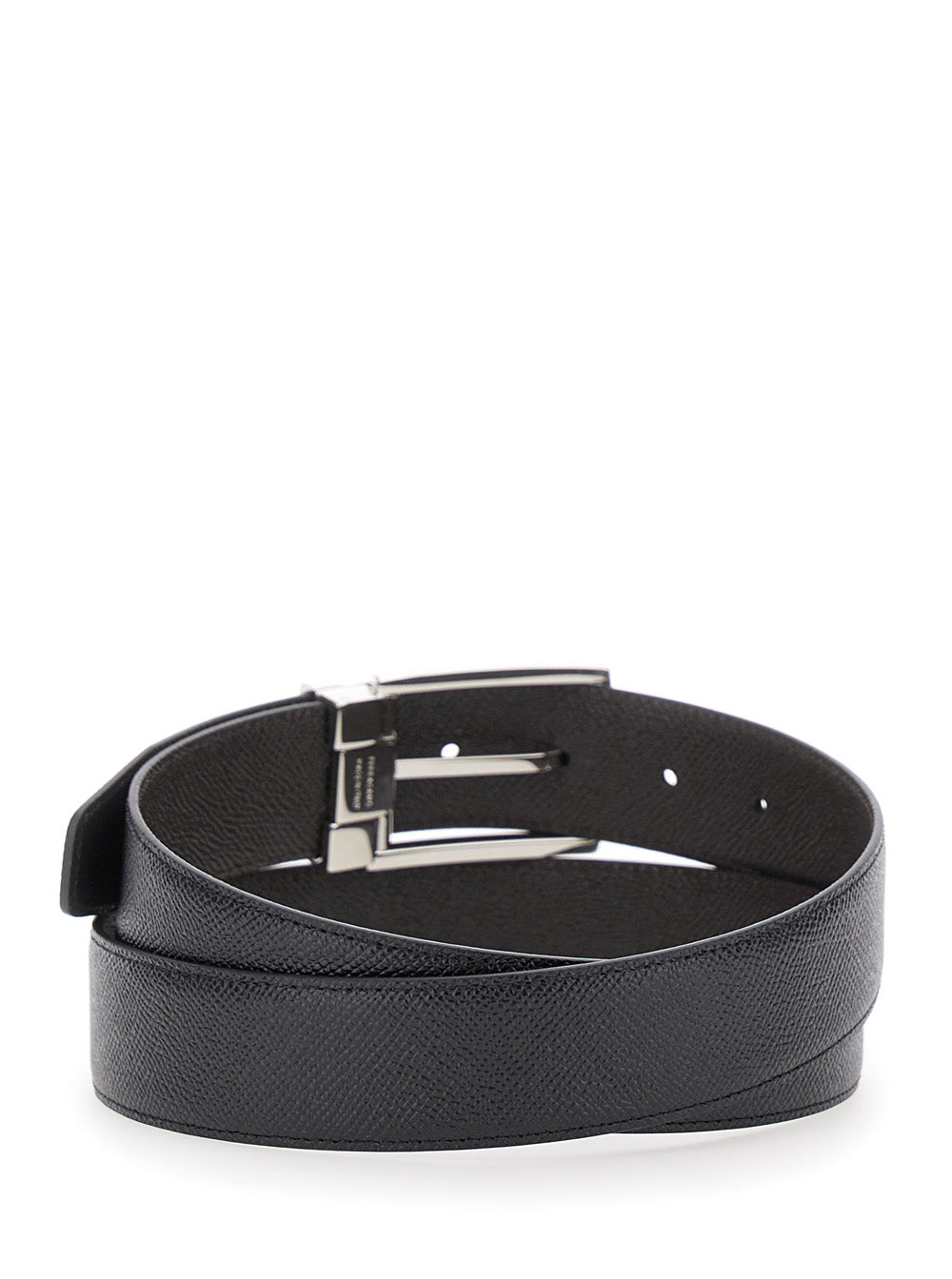 Fibbia Da Cerimonia Black Calf Belt