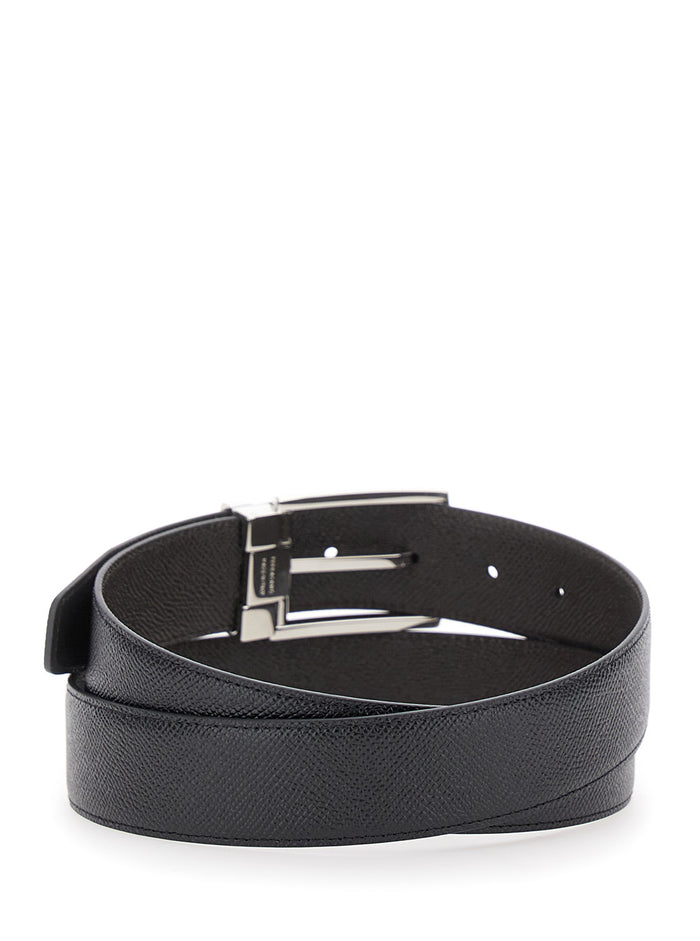 Fibbia Da Cerimonia Black Calf Belt