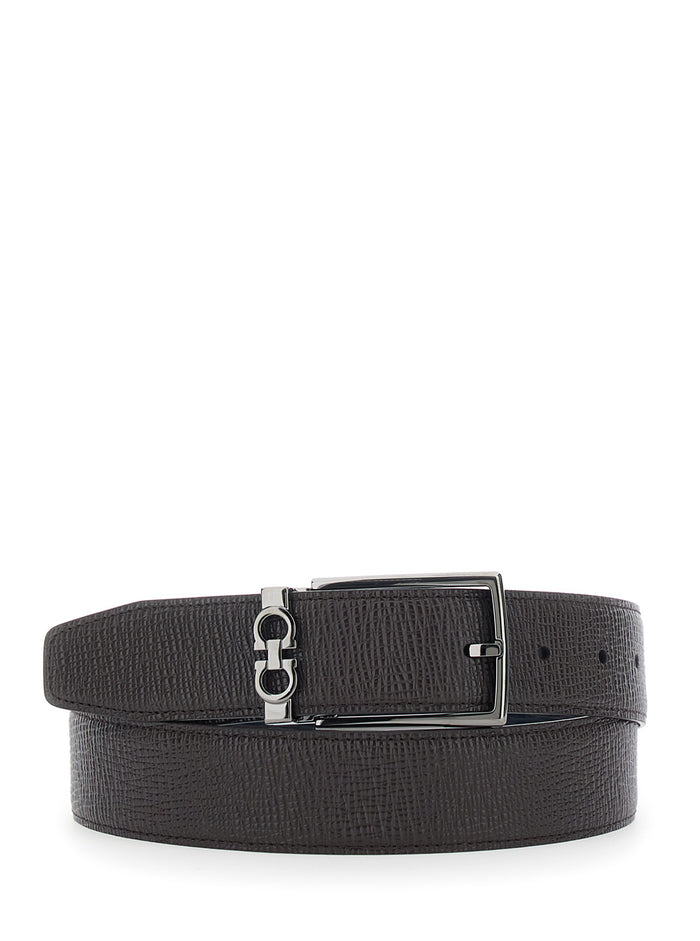 Fibbia Da Cerimonia Brown Calf Belt
