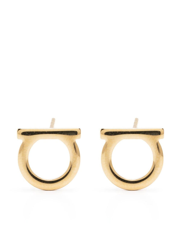Earrings Gancini Gold-Coloured Brass Metallic