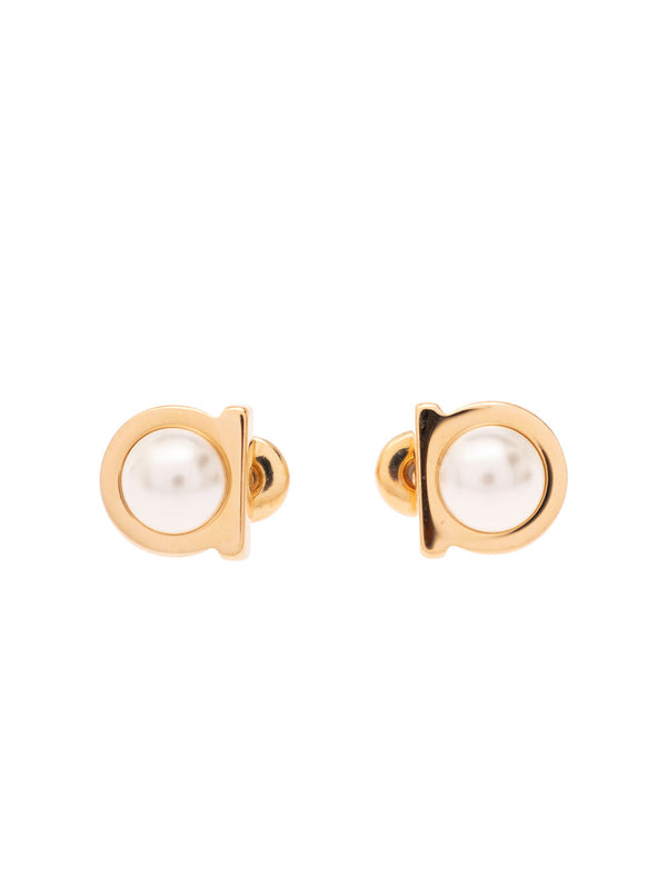 Earrings With Hook, Metallic Brass