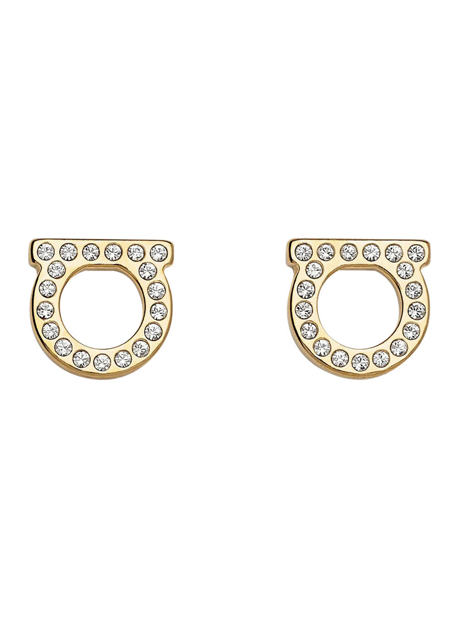 Earrings Gancini Gold Metallic Brass
