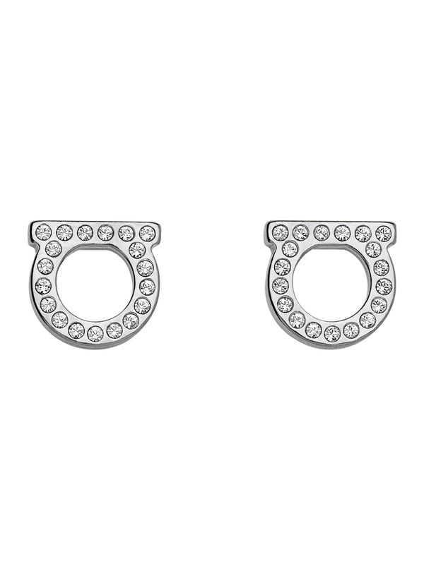 Earrings Gancini Silver Metallic Brass