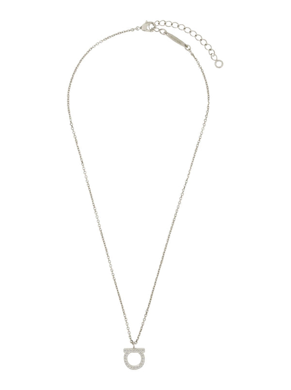 Necklace With Gancini Pendant, Brass Metallic Necklaces