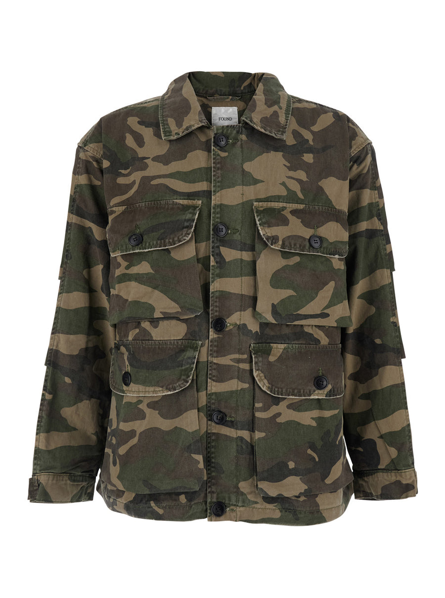 Jacket Camouflage Green Coat