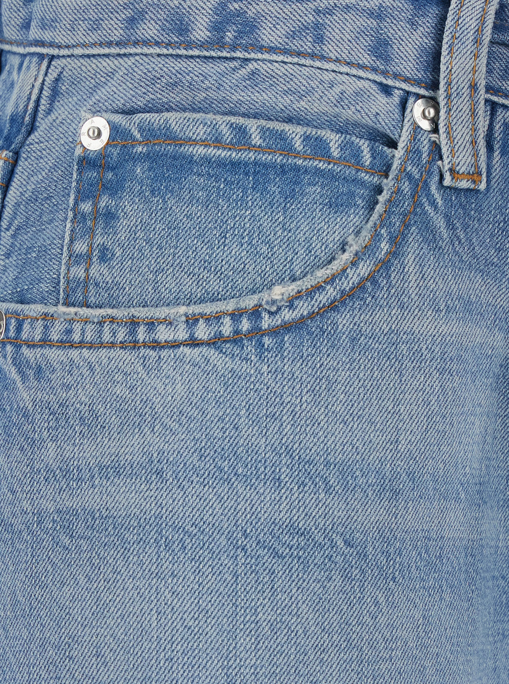 Jeans The Off Duty Drawstring Bow With Pockets And Frayed Hems Tech Fabric Blue Woman Blu