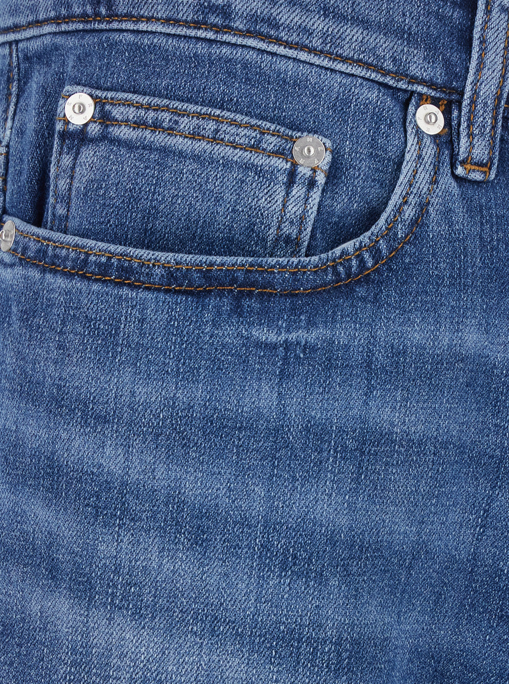 Lhomme Slim Jeans With High Waist And Back Pockets Blue Men Blu