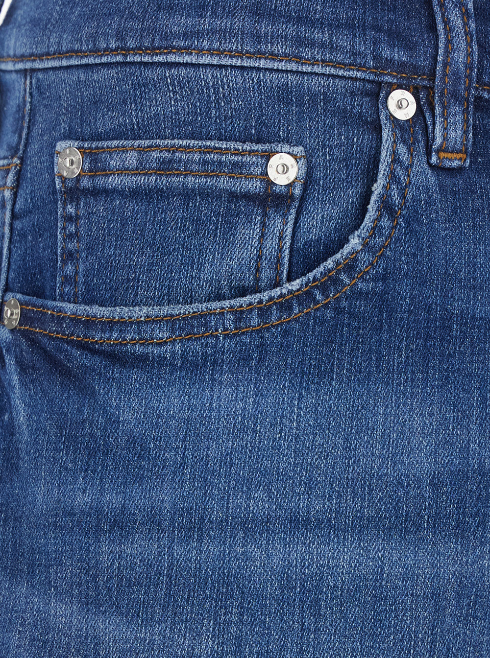 Modern Straight Jeans With Pockets And Zip Closure Blue Men Blu
