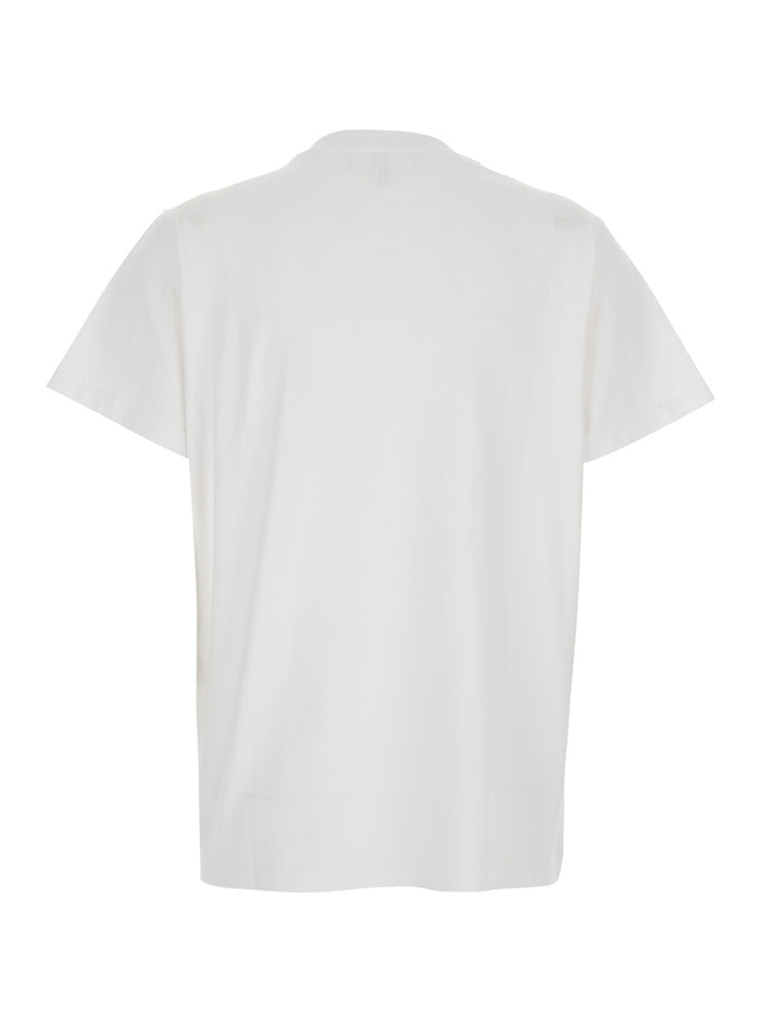 Basic Cotton Jersey T-Shirt With Round Neck And Short Sleeves White For Women Tshirts Polo Shirts