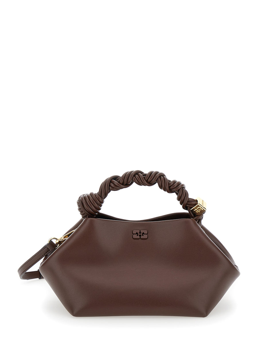 Handbag Bou Leather Brown Recycled Handbags