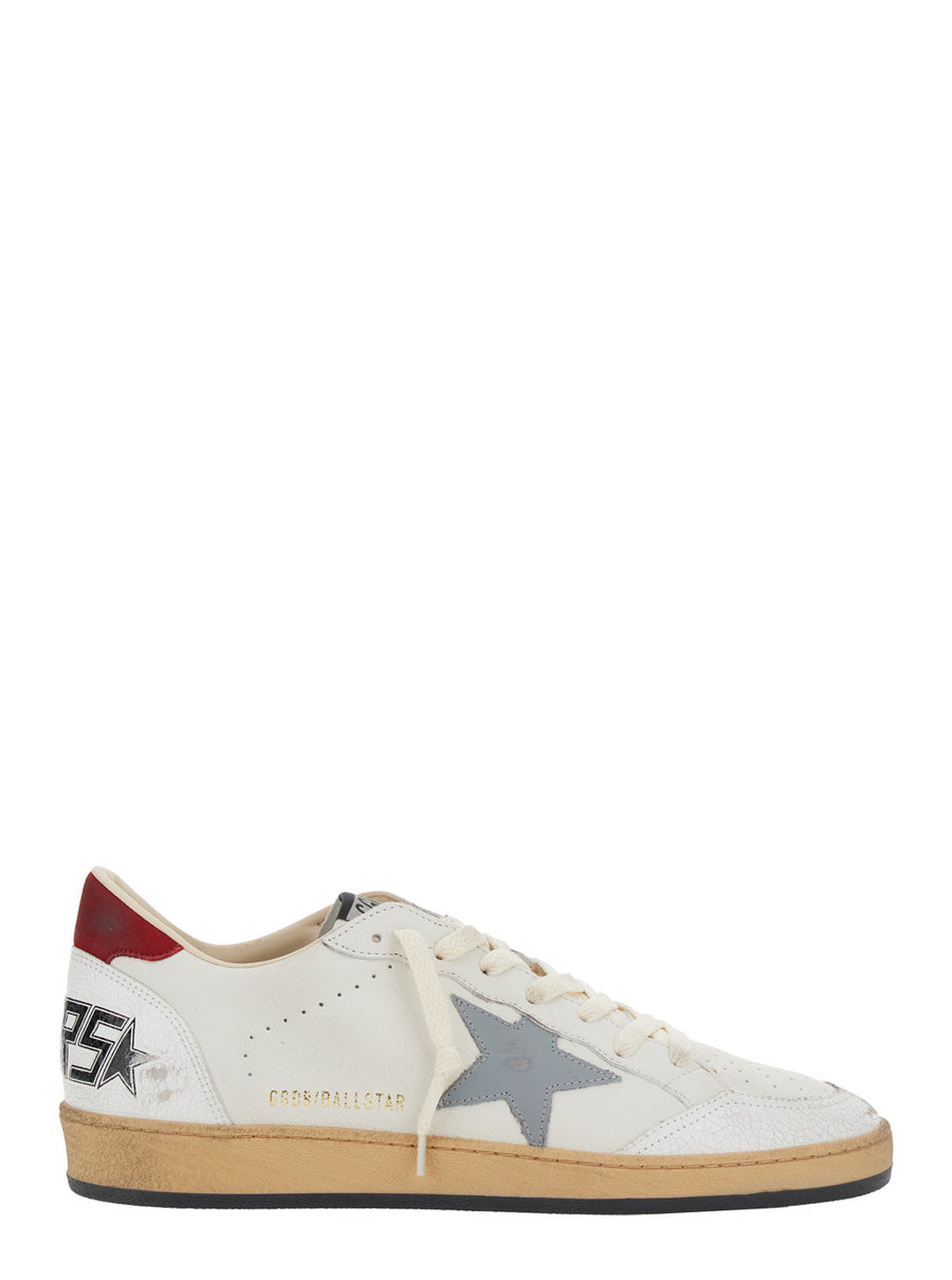 Low Sneakers Ball Star White Leather-Suede Goat Leather Trainers