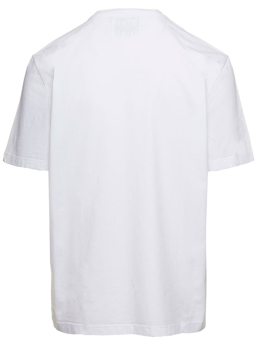 T-Shirt One Star Logo White Cotton T-shirts