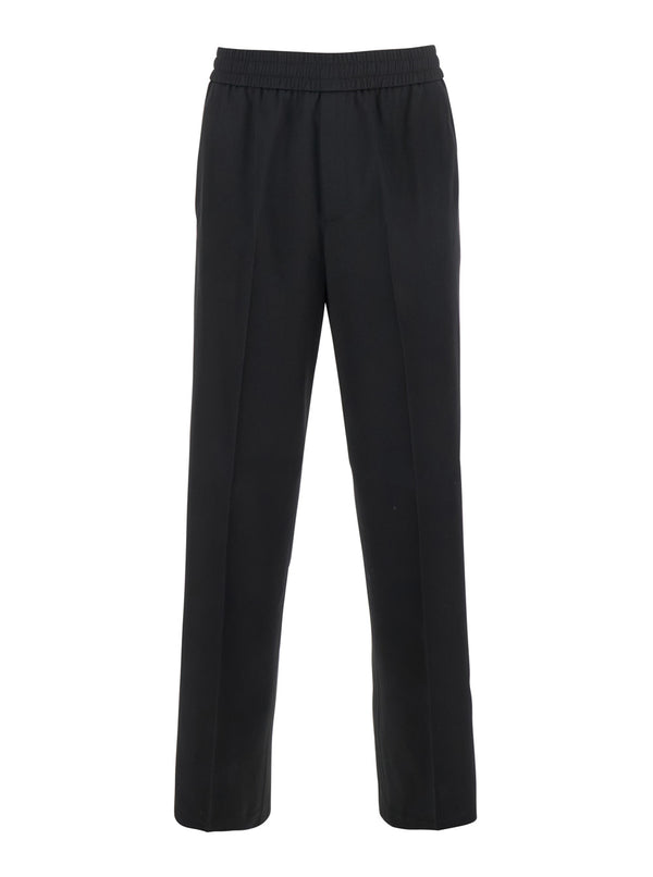 Joggers Black Virgin Wool Trousers