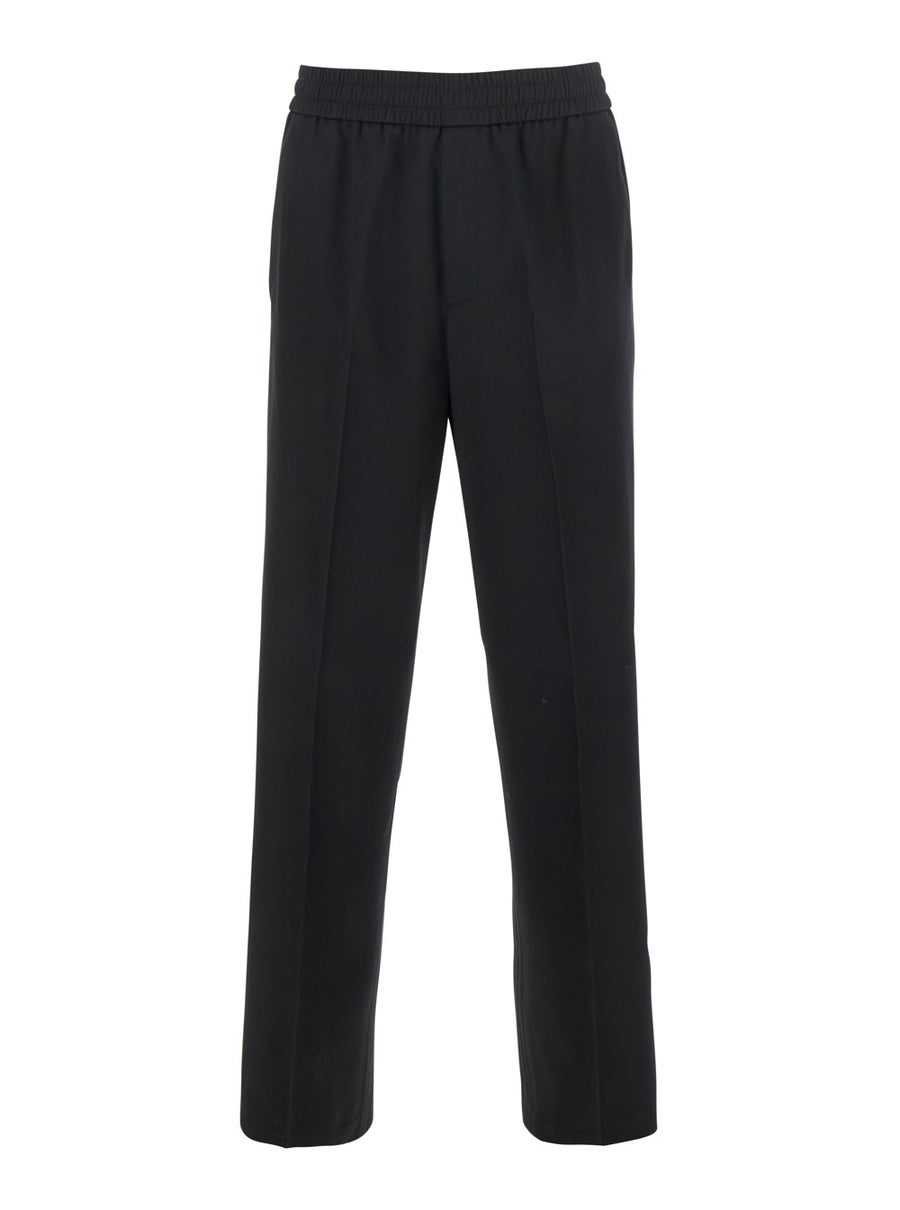 Joggers Black Virgin Wool Trousers