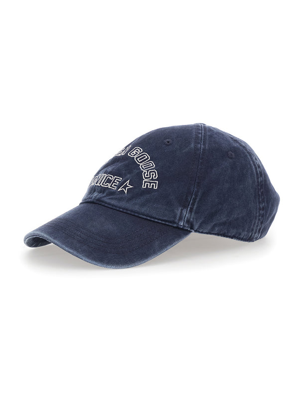 Cotton Logo Hat Blue