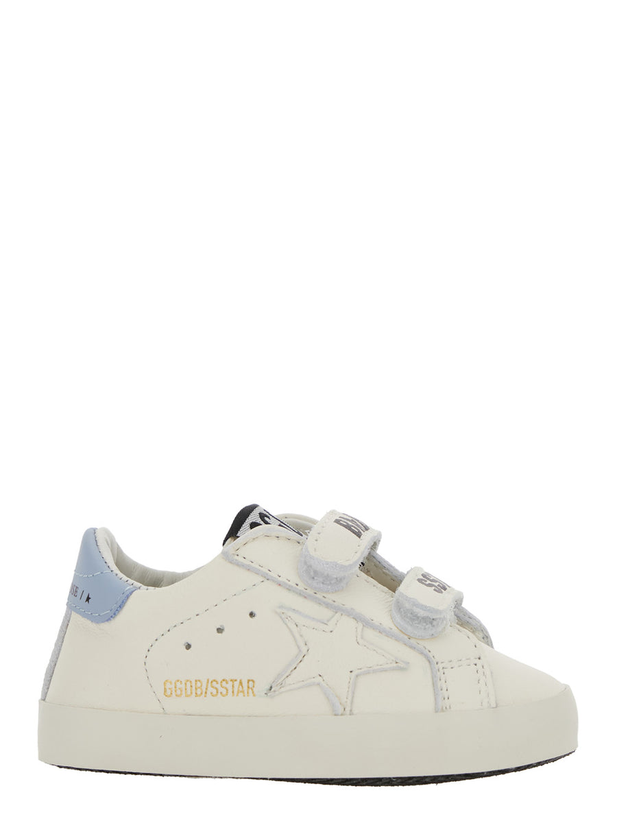 Low-Top Sneakers White Leather Ovine Trainers