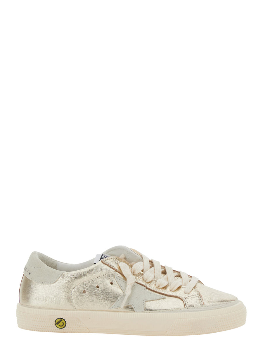 Sneakers May Laminated Suede Metallic Leather/suede Trainers
