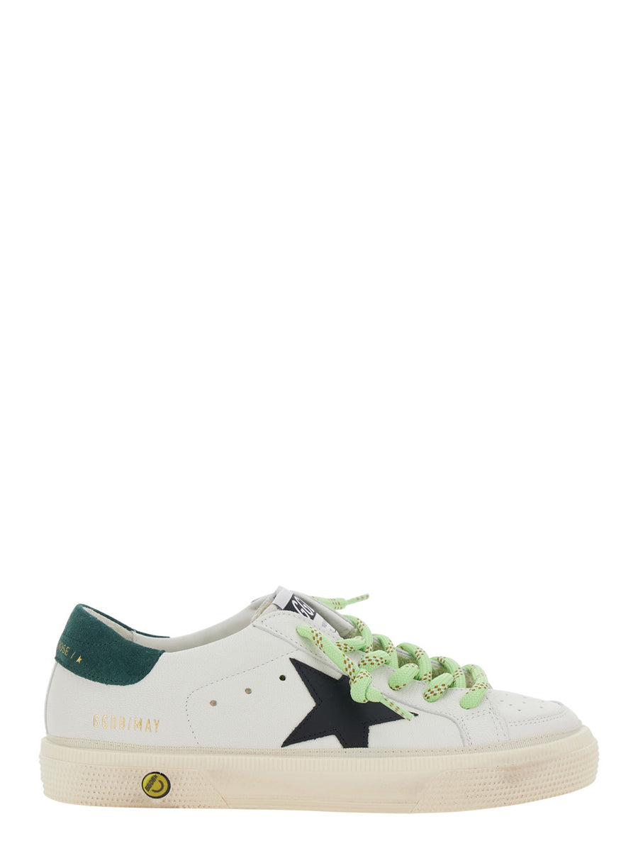 May Leather Sneakers White Leather/suede Trainers