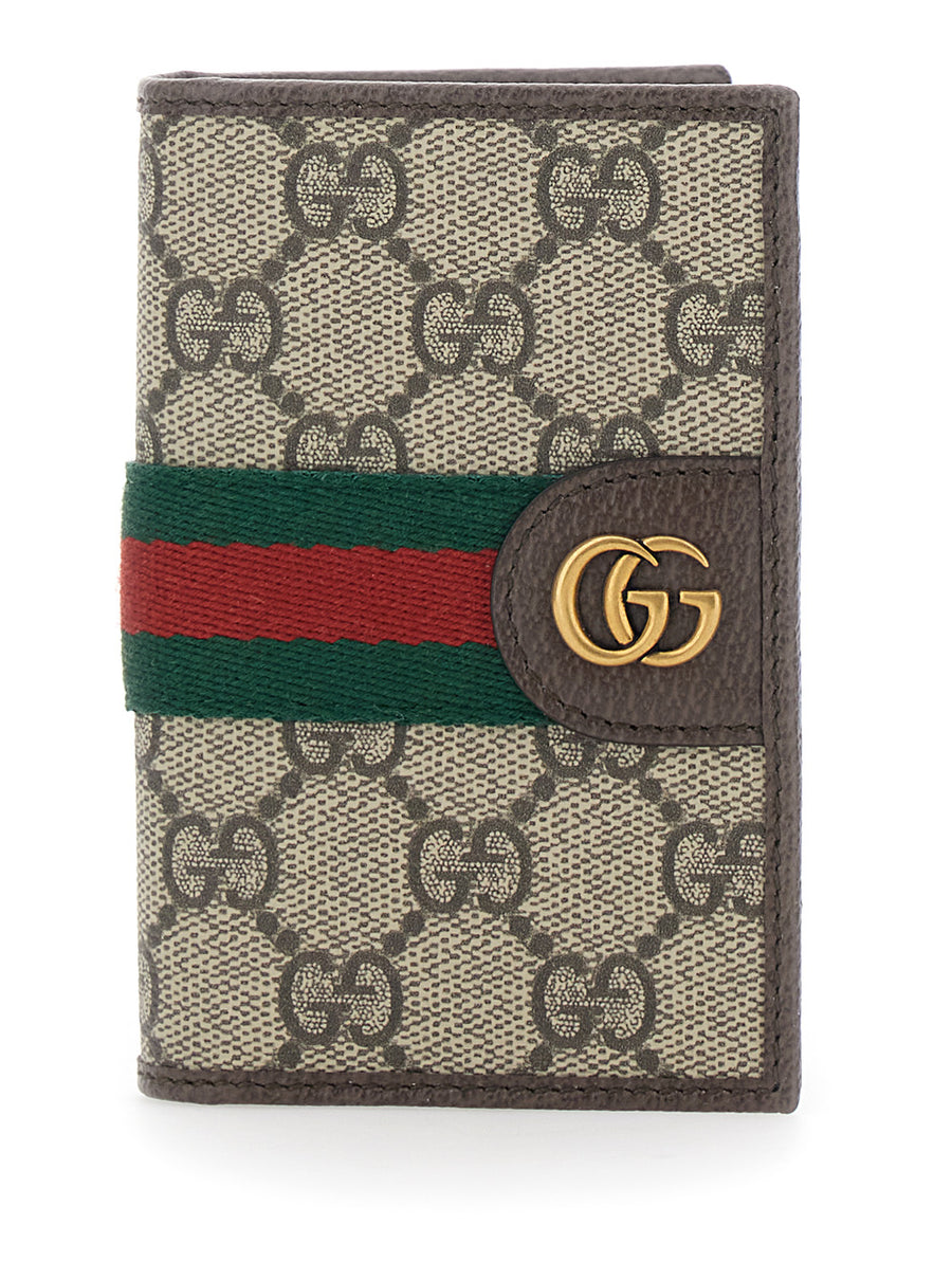 Wallet Ophidia Beige Leather Polyurethane