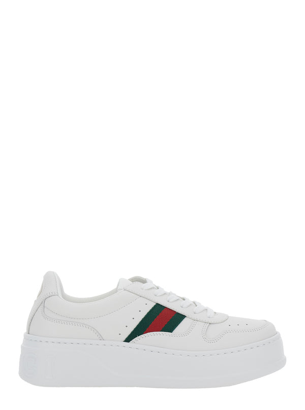 Sneakers White Leather Calf Trainers