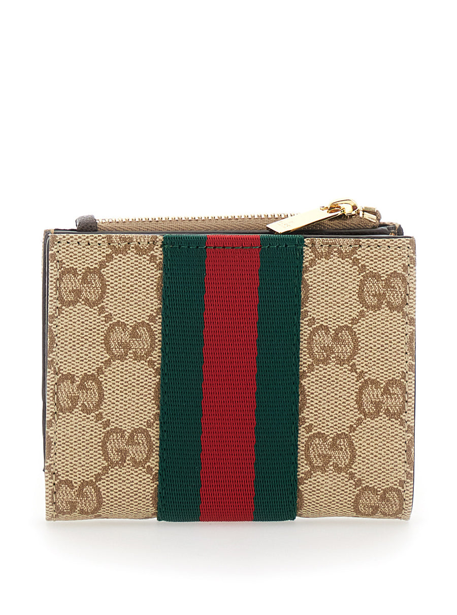 Wallet Gg Canvas Beige