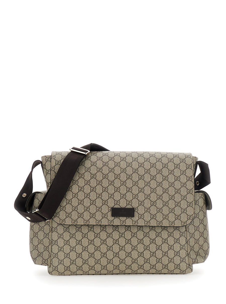 Crossbody Changing Bag Beige Gg Canvas Shoulder