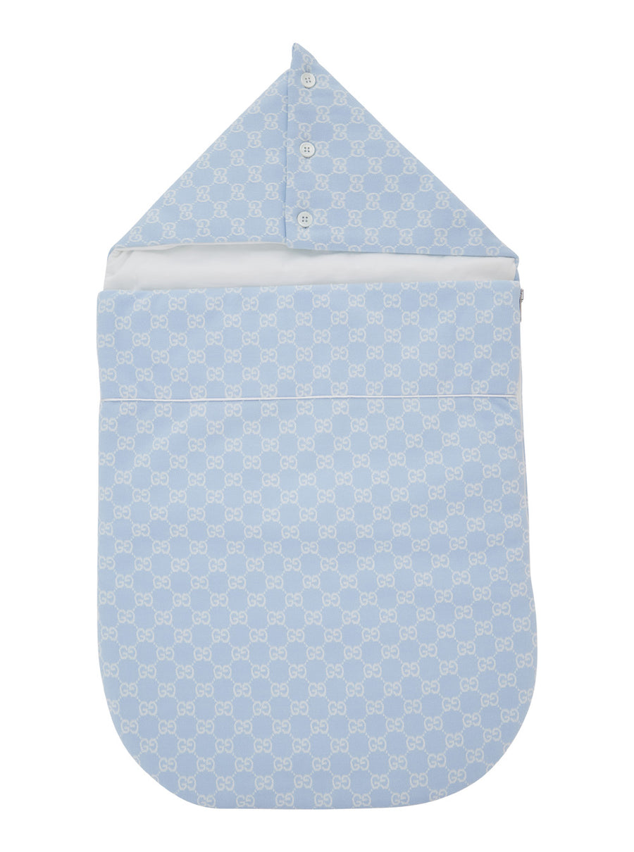 Angel Nest With Gg Motif Light Blue Cotton Padded Jackets