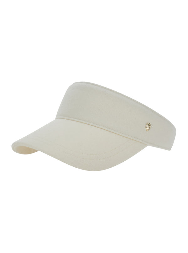 Visor Berkley White Wool Hat