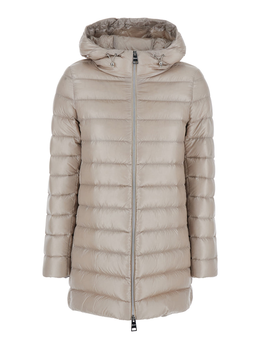 Down Jacket Beige Puffer