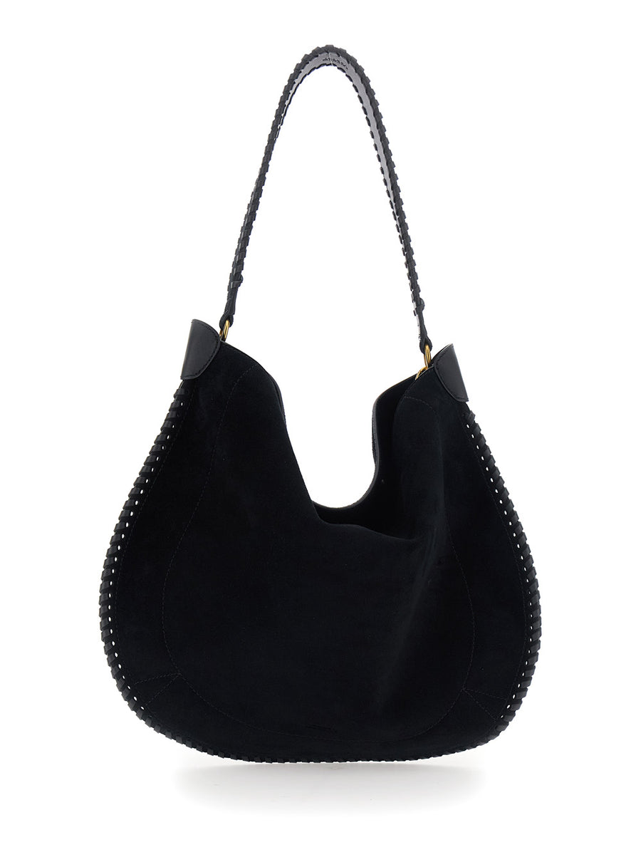Shoulder Bag Oskan Black Suede
