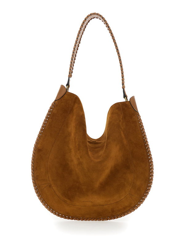 Crossbody Bag Oskan Hobo Brown Suede Shoulder