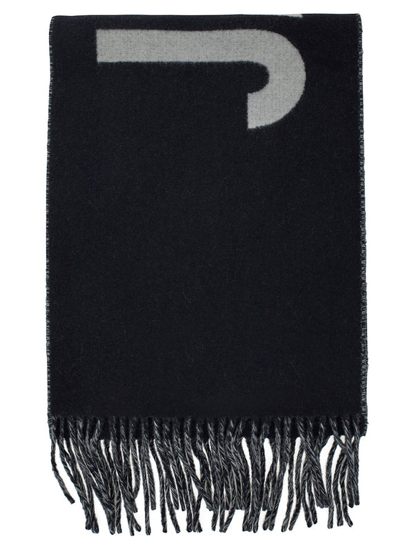 Scarf Lecharpe Black Wool