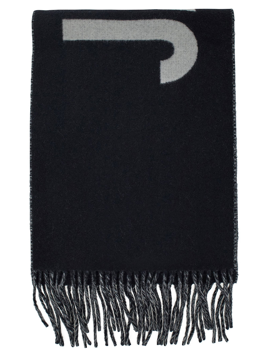 Scarf Lecharpe Black Wool