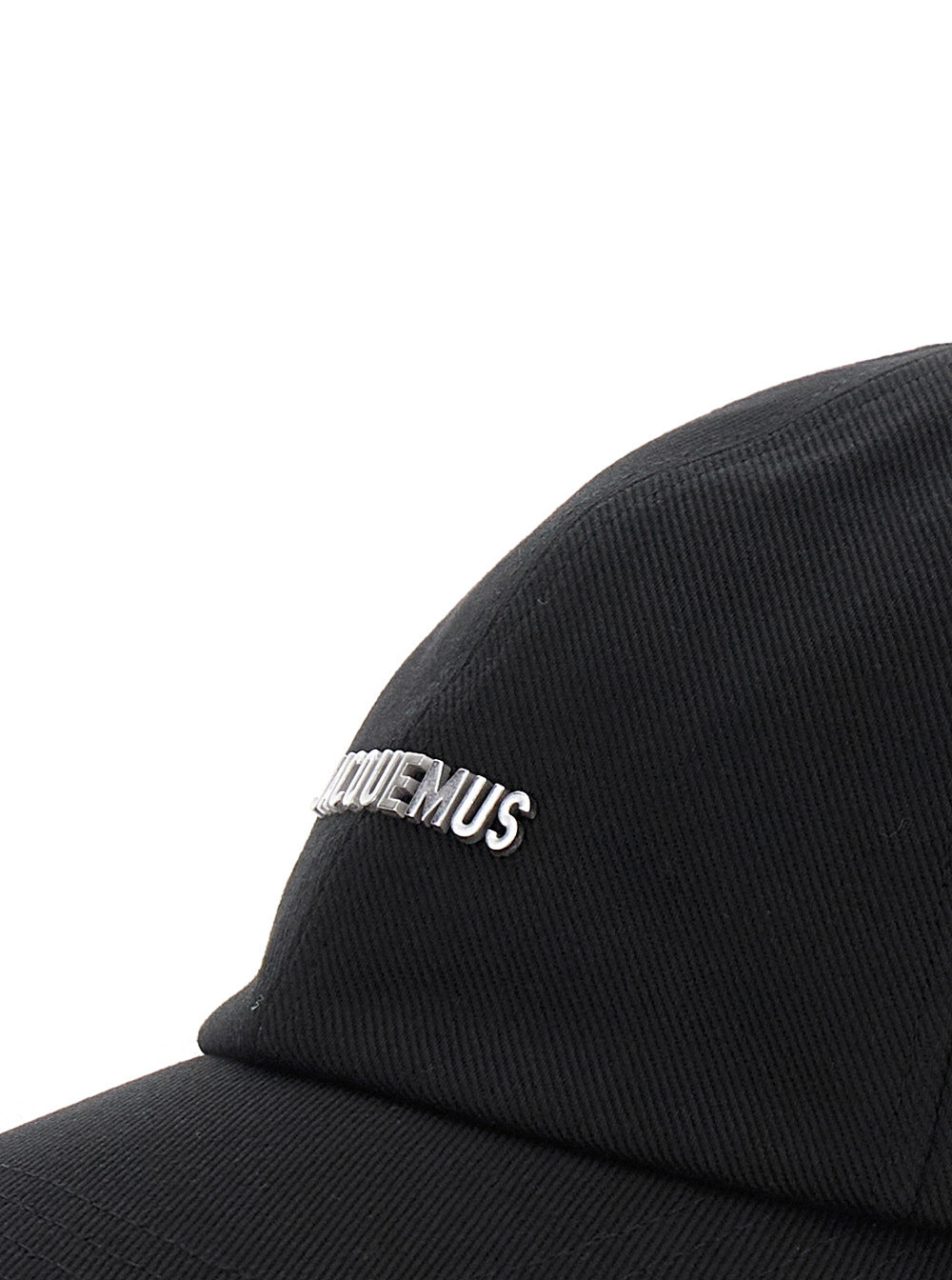 Baseball Cap La Casquette Gadjo With Logo Lettering On The Front Black Cotton For Men Hats And Gloves
