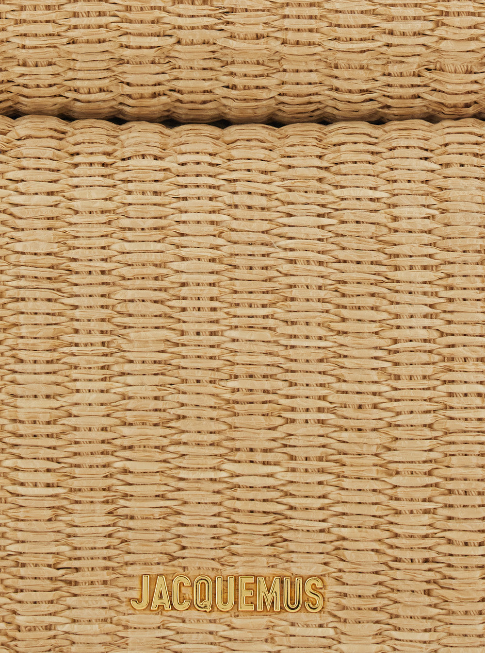 Clutch Bag La Pochette Rond Carre With Zip Closure Beige Leather For Women Polyamide Cotton Clutches And Pochettes