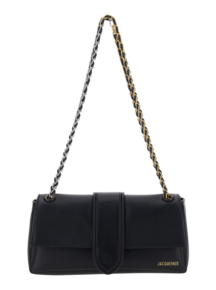 Crossbody Bag Le Bambino Chaine Black Lamb Leather Shoulder