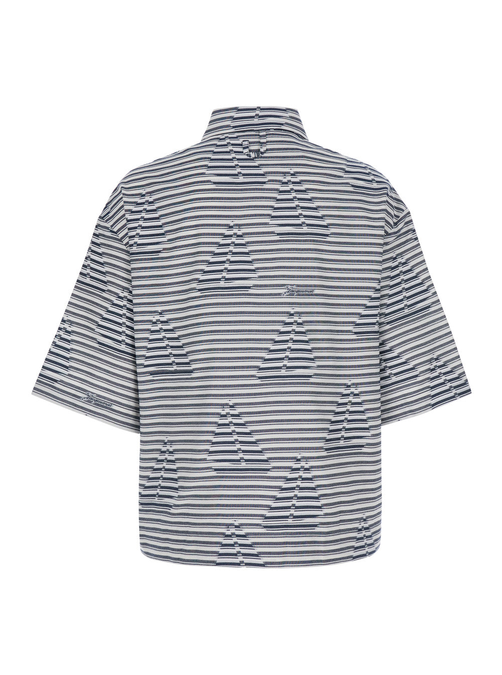 Blue Shirt With Classic Collar And Long Sleeves Cotton For Women Blu Blouses