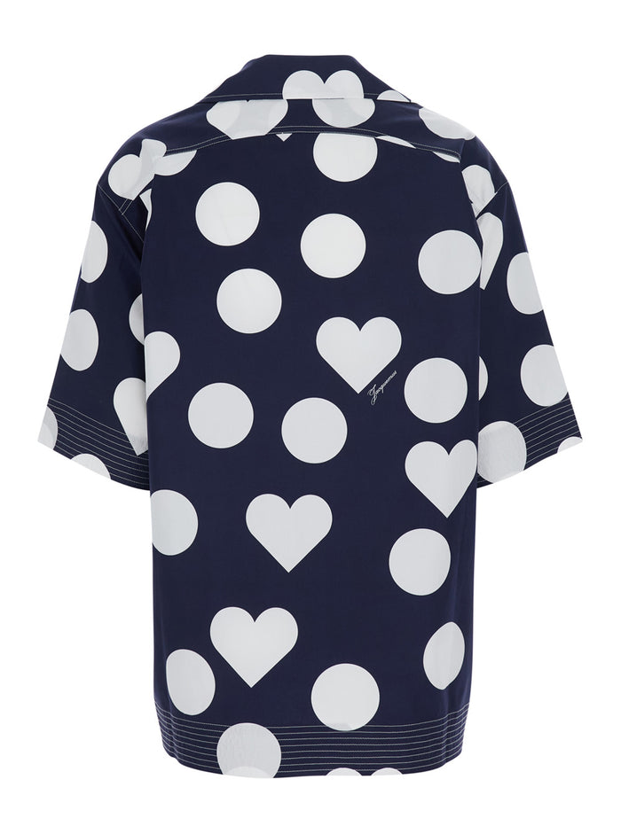Blue Shirt With Elegant Details Cotton Women Blu And Blouses