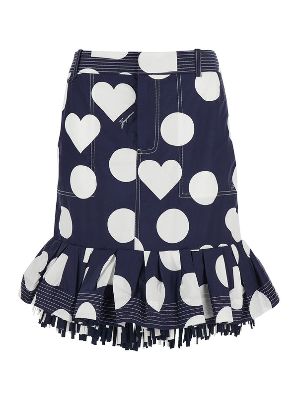 Skirt La Jupe Cabana Blue Cotton