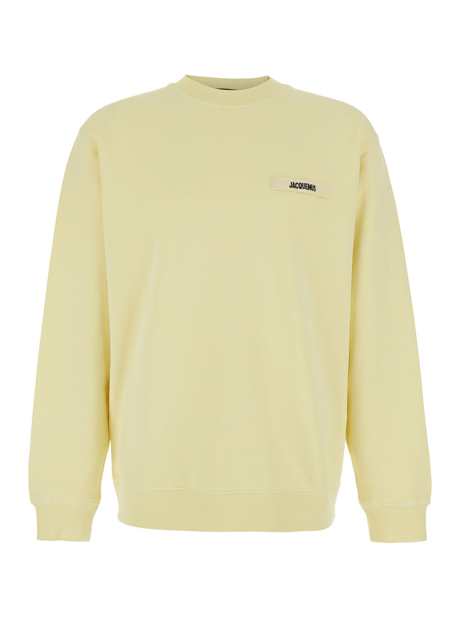 Crewneck Sweatshirt Le Gros Grain Yellow Sweatshirts