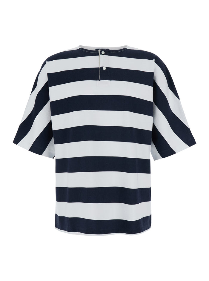 Blue T-Shirt With Round Neck And Short Sleeves For Women Blu Cotton Tshirts Polo Shirts